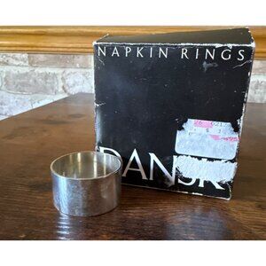 Dansk International Silverplate Napkin Rings Set Of 4